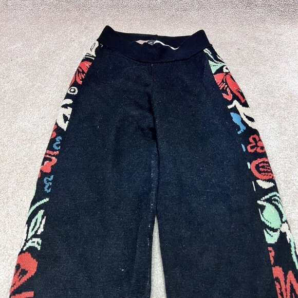 Piper & Scoot The Gadot Jogger Women’s Black Floral Pull On Knit Size Small - Picture 6 of 11